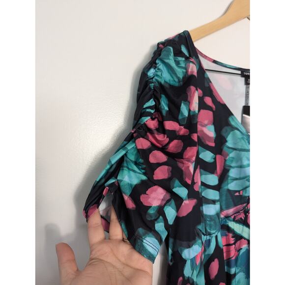 NWT Torrid Butterfly Studio Knit Cinch Front Mini Skater Dress - Picture 3 of 9